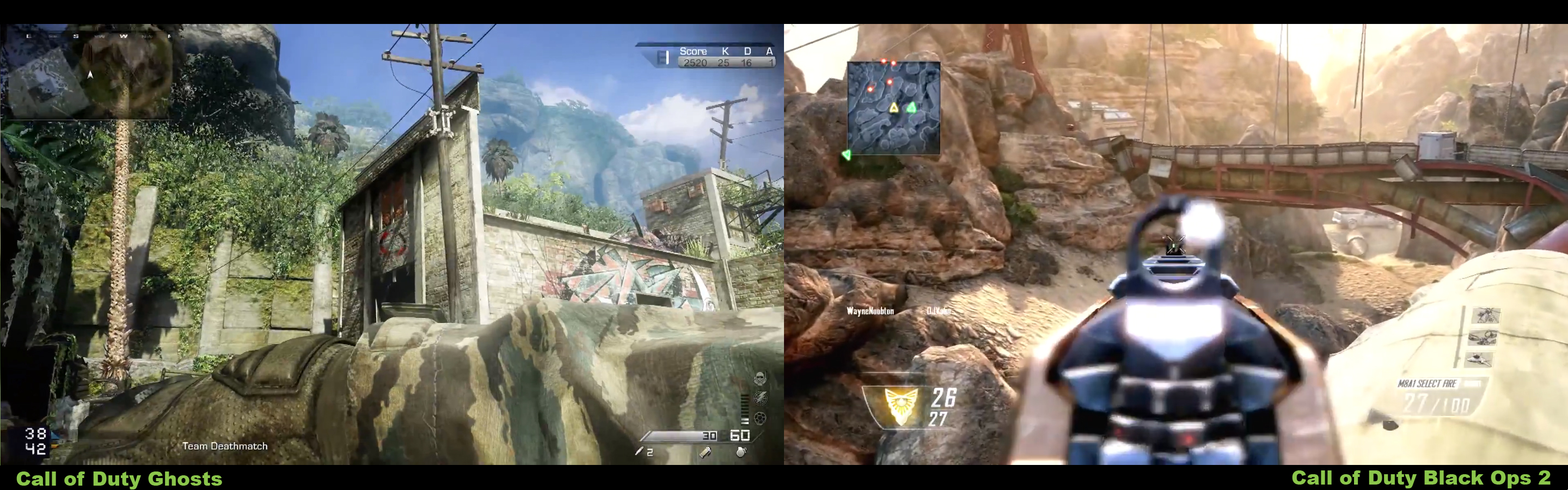 Call Of Duty Ghosts Vs Call Of Duty Black Ops 2 Graphics Comparison Gadget Mill