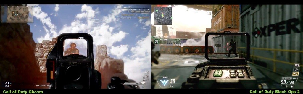 Call of Duty Optic View Comparison